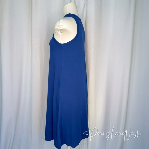 NWT a New Day Women's Stretchy Tank Dress Blue - Picture 8 of 8